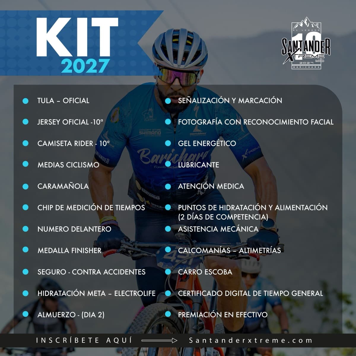 Pieza oficial del Kit 2027 de Santander Xtreme